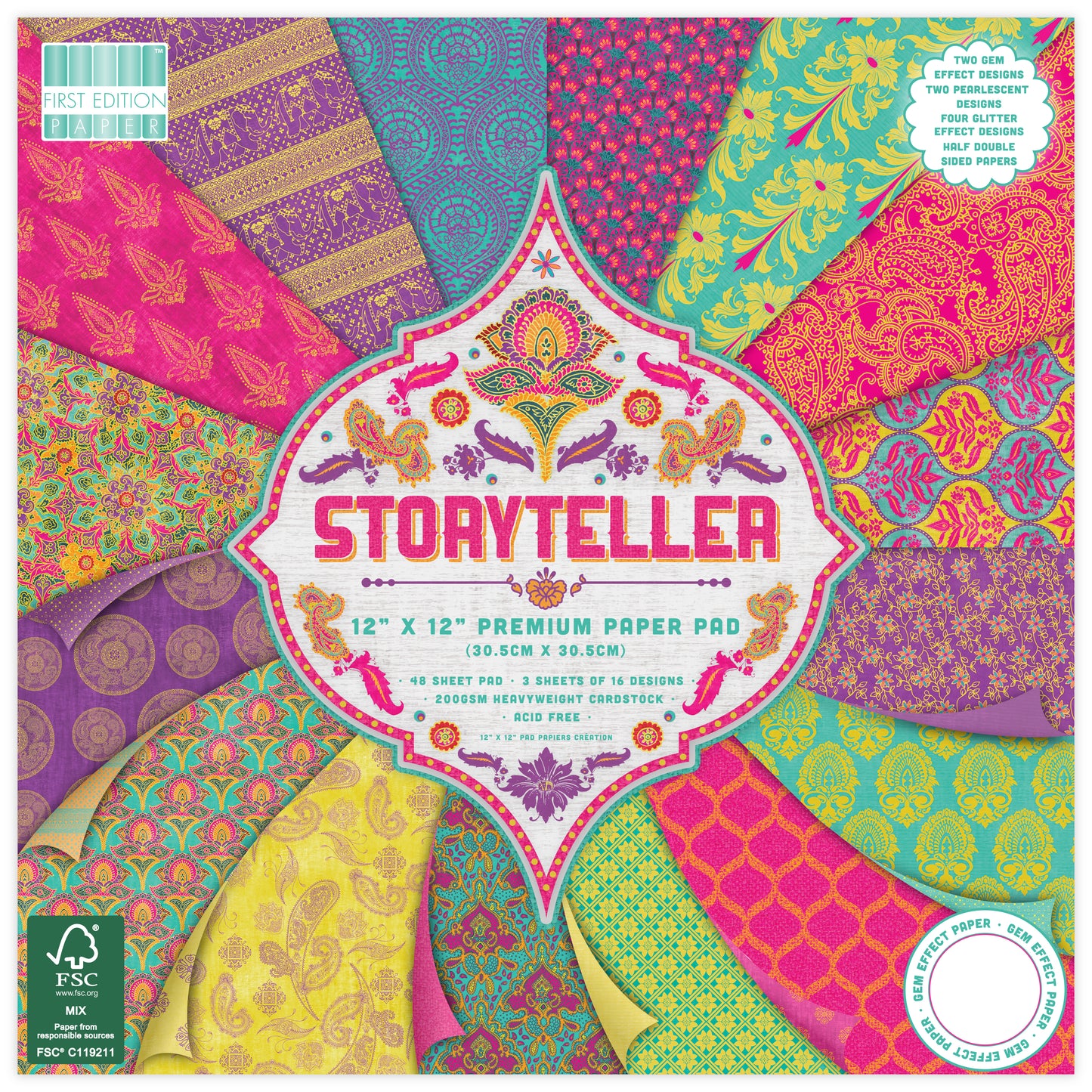 First Edition Storyteller Paper Pad 12" x 12"