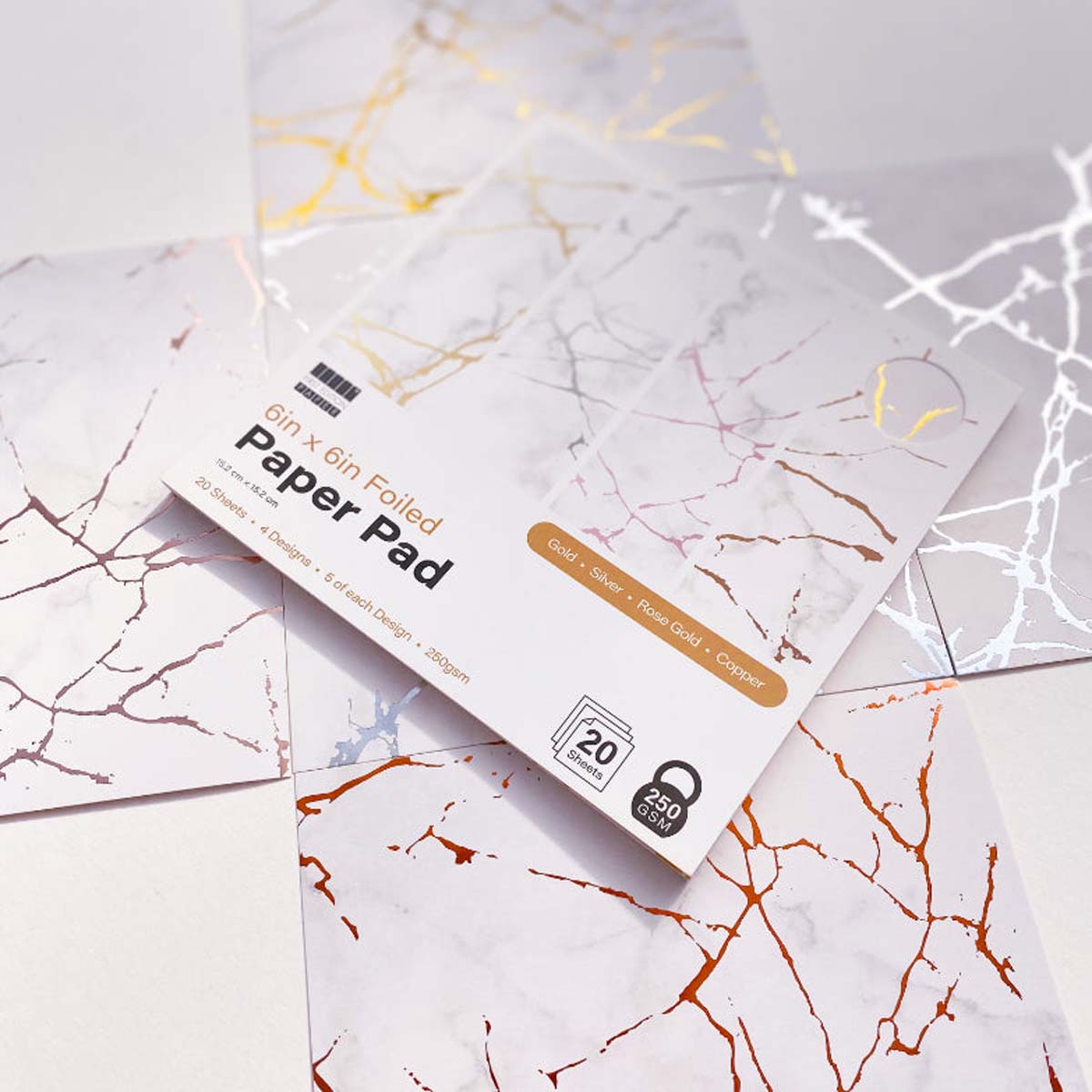 First Edition 6in x 6in Foiled Paper Pad