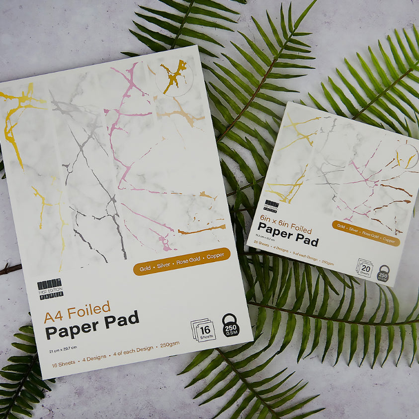 First Edition 6in x 6in Foiled Paper Pad