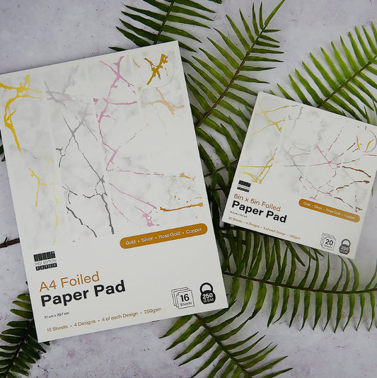 First Edition 6in x 6in Foiled Paper Pad