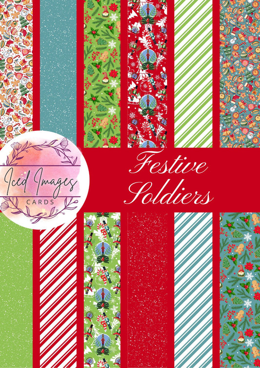 Digital Kit A4 Papers Festive Soldiers - 12 designs