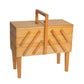 Hobby Gift 3 Tier Cantilever Beech Wood Sewing Box with Legs