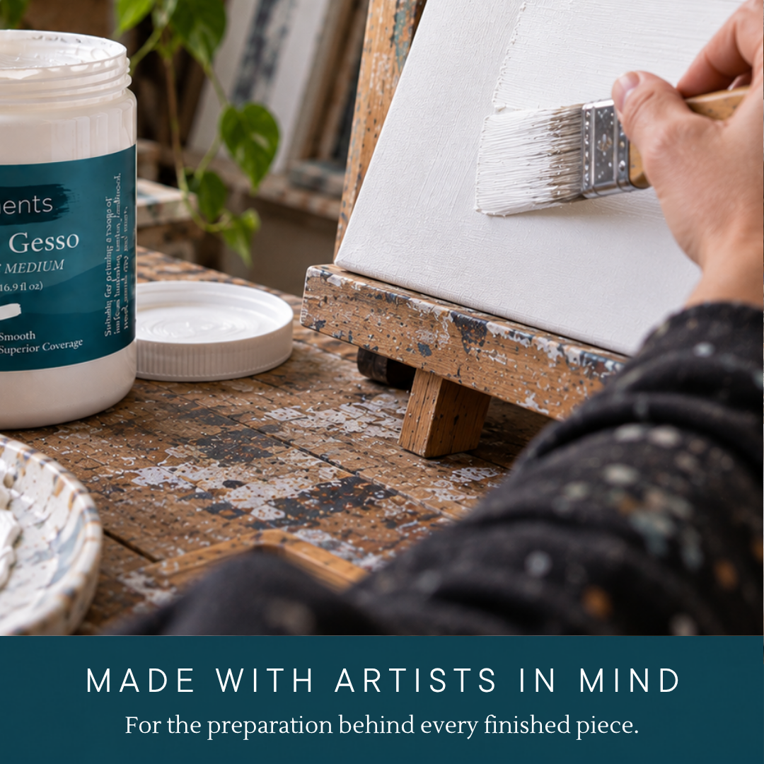 Elements White Gesso 500ml – Art & Craft Essential