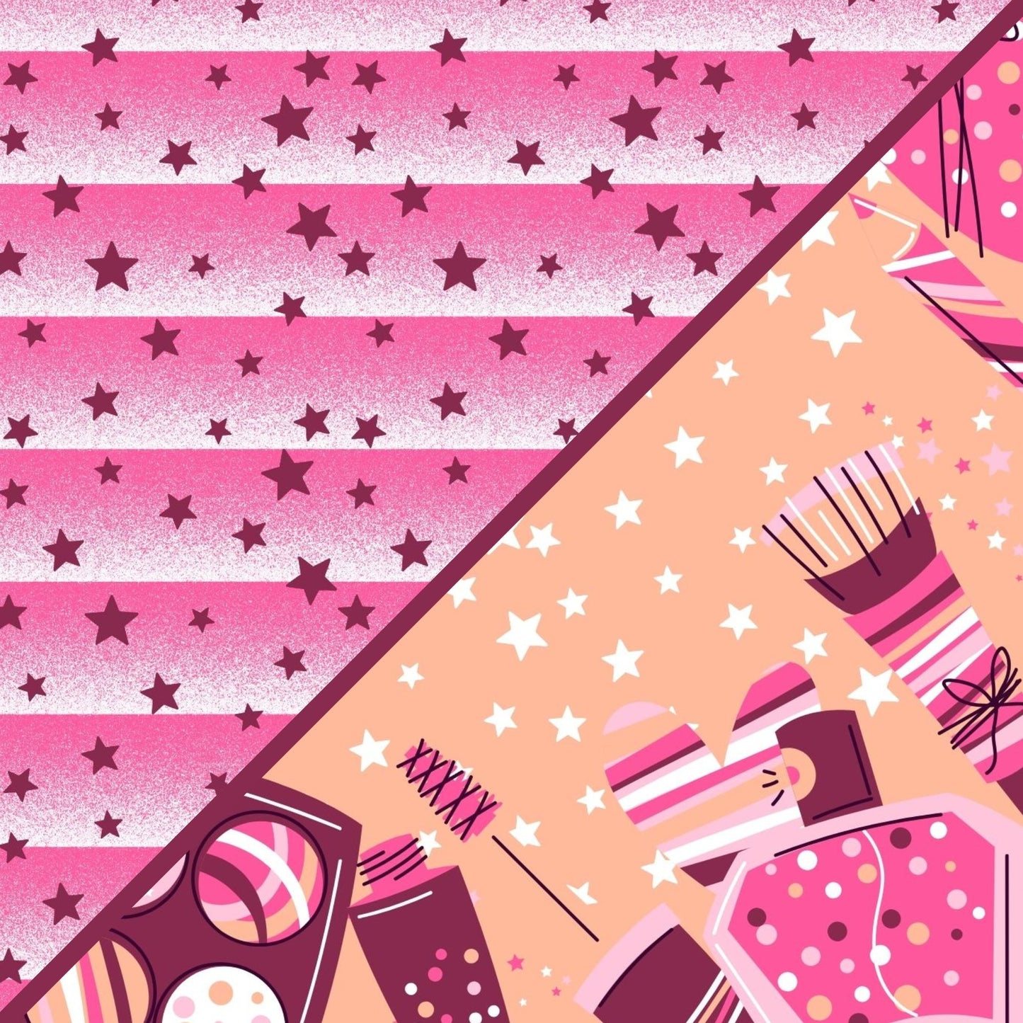 Digital Kit A4 Papers Glam Girl - 12 designs