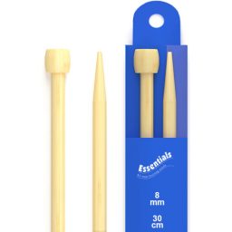 Whitecroft Essentials Wood Knit Pins 8mm