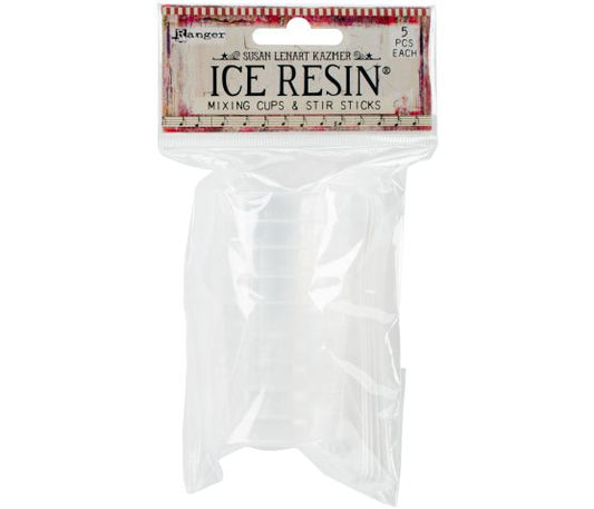 Ice Resin Mixing Cups & Stir Sticks 5/Pkg-