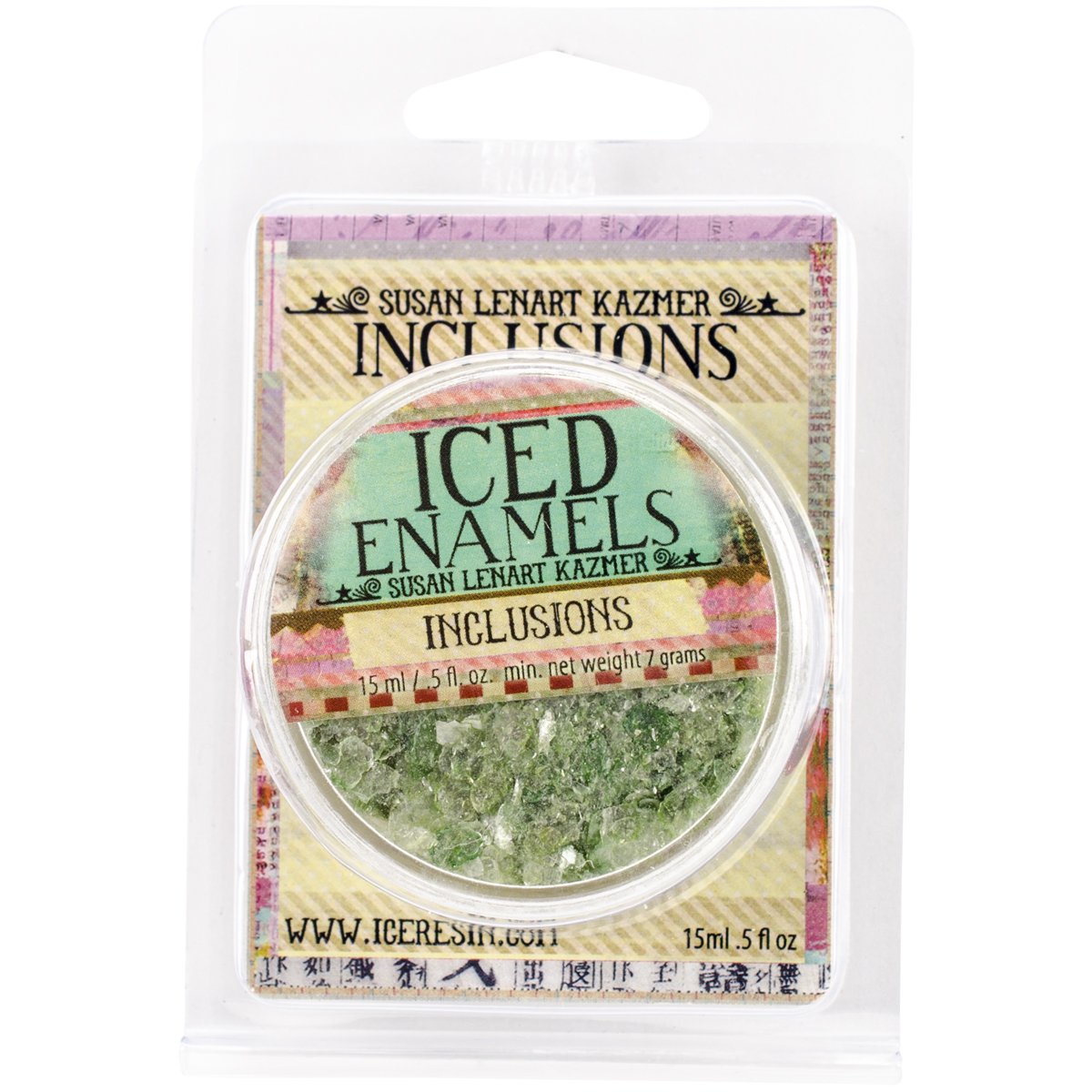 Iced Enamels Inclusions Mica .5oz-Chartreuse