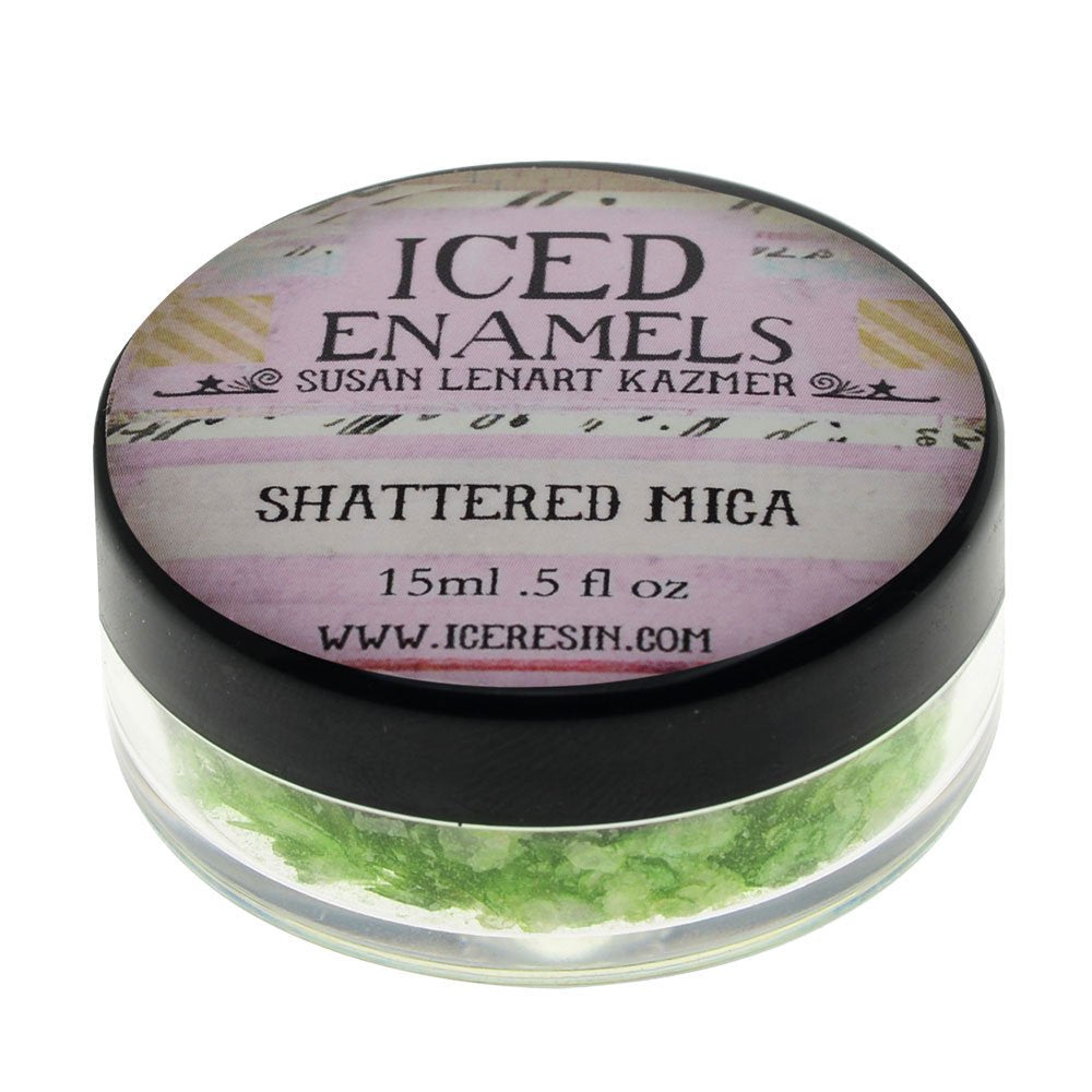 Iced Enamels Inclusions Mica .5oz-Chartreuse