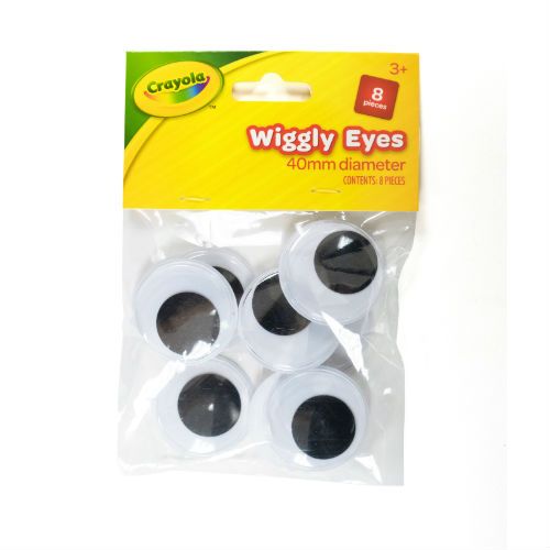 Crayola Wiggly Eyes B&W 8pk