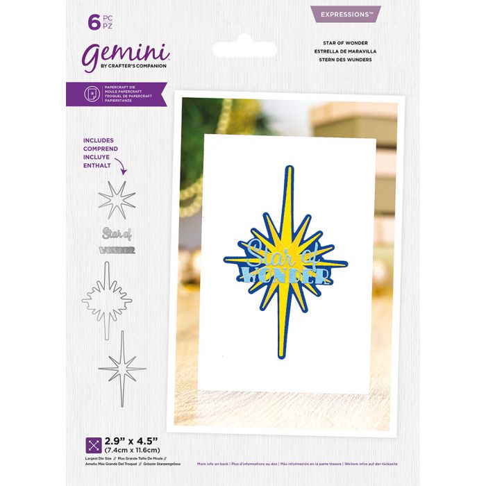 Gemini - Layerable Sentiments Christmas - Expressions - Star Cutting Dies