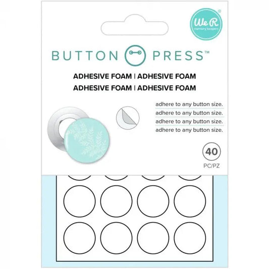 We R Memory Keepers Button Press - Adhesive Foam - 15mm (40 Piece)