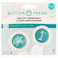 We R Memory Keepers Button Press - Rosette Kit - White - Makes 2 (8 Piece)