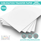 SIMPLY CREATIVE A4 SUBLIMATION PAPER 100 SHEETS PACK 110GSM