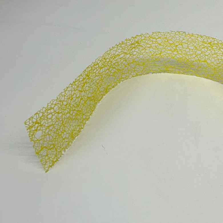 Mesh Ribbon 50mm Yellow 20 metre reel