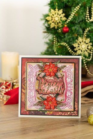 Vintage Christmas - Die Cut & Emboss Folder - Festive Frame