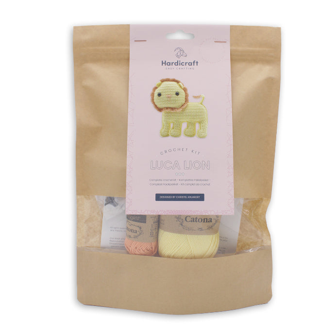 HardiCraft DIY Crochet Kit - Luca Lion