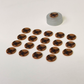 Bufferfly 15mm Buttons - Terracotta 20pieces