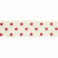 Ribbon with dots - Red/White - 16mm ( 20 metre roll )