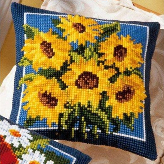 Vervaco - Cross Stitch Cushion Front Kit - Sunflower