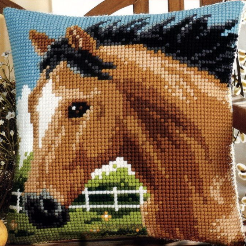 Vervaco - Cross Stitch Cushion Front Kit - Horse