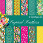 Digital Kit A4 Papers Tropical Feathers - 12 designs