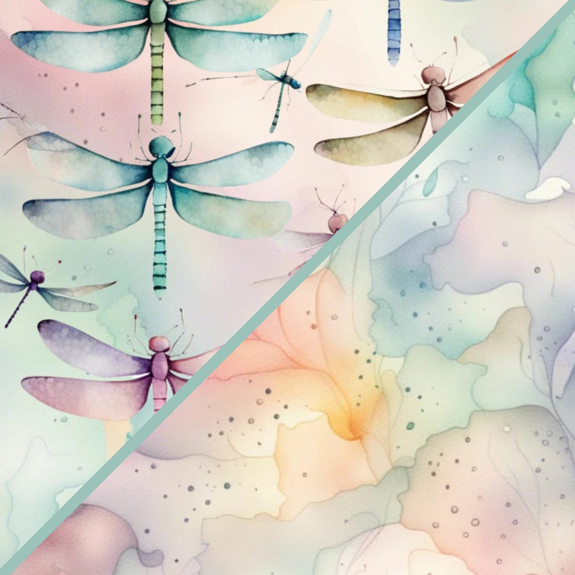 Digital Kit A4 Papers Dragonfly Dreams - 12 designs