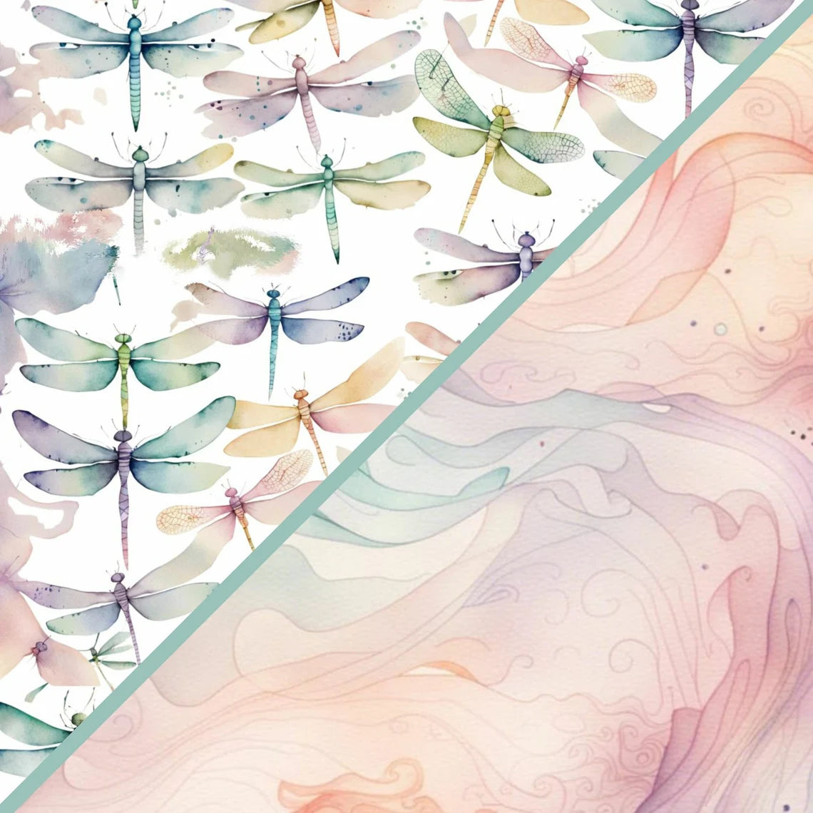 Digital Kit A4 Papers Dragonfly Dreams - 12 designs