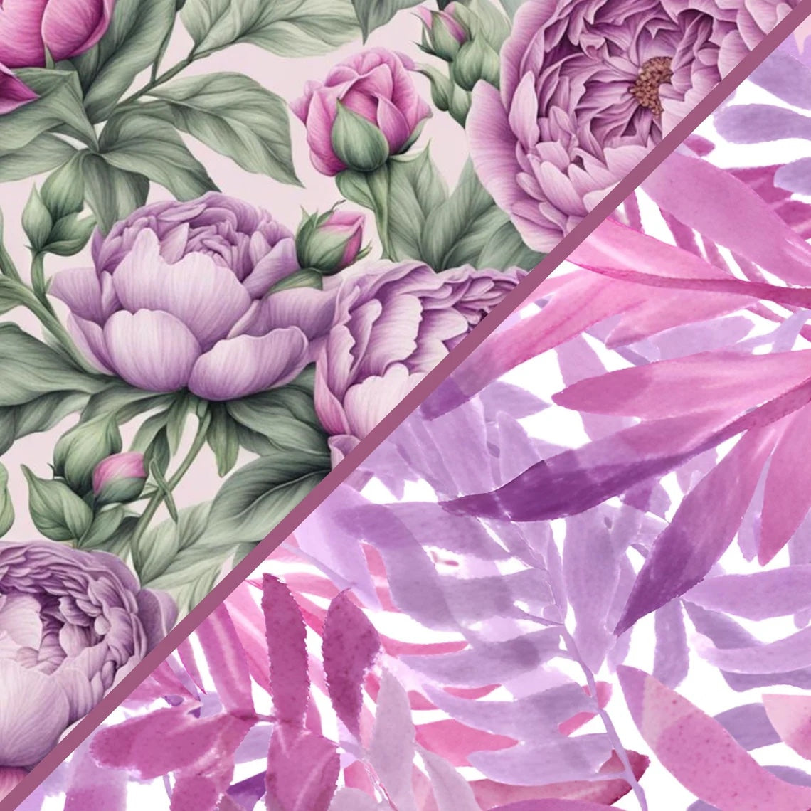 Digital Kit A4 Papers Peony Perfection - 12 designs