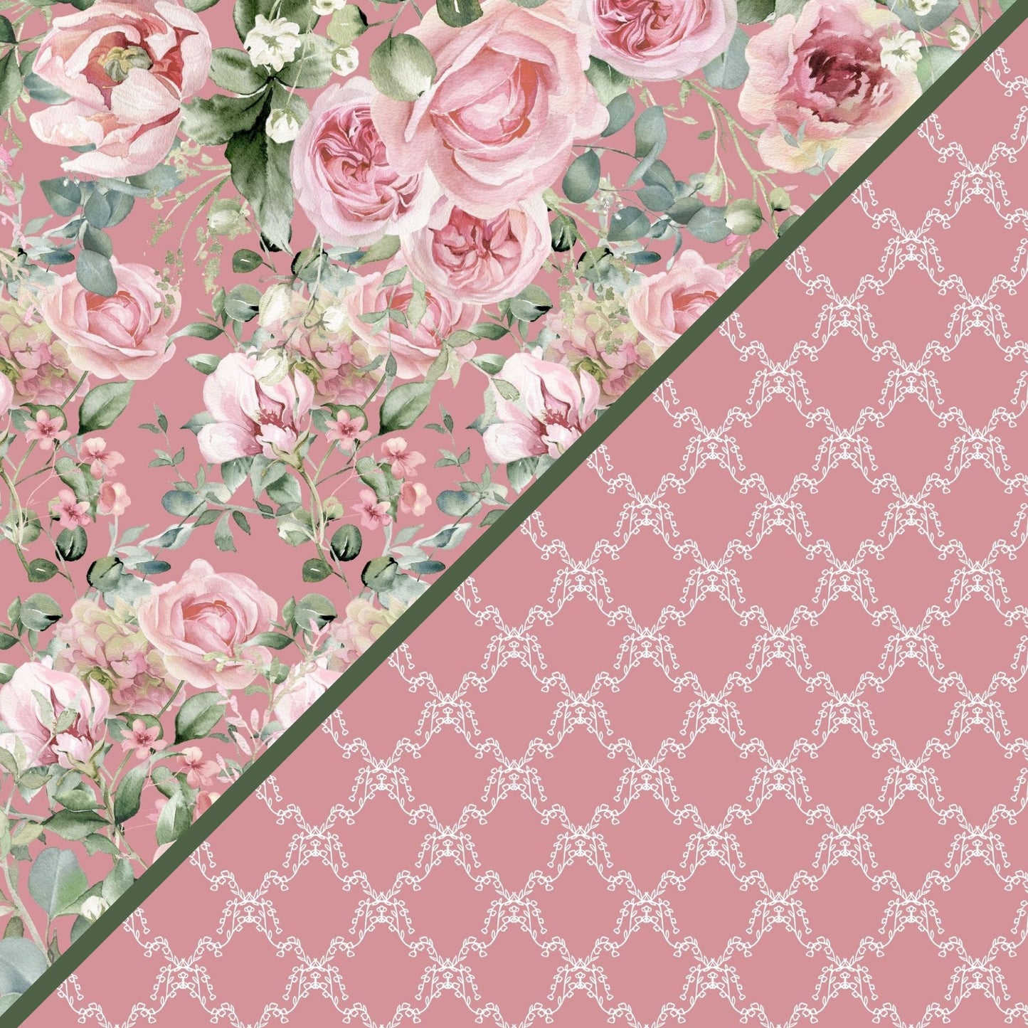 Digital Kit A4 Papers Rose Garden - 12 designs