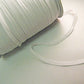 10 Cord Flat Elastic 200m White