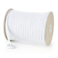 10 Cord Flat Elastic 200m White