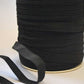 12 Cord Flat Elastic 150m Black