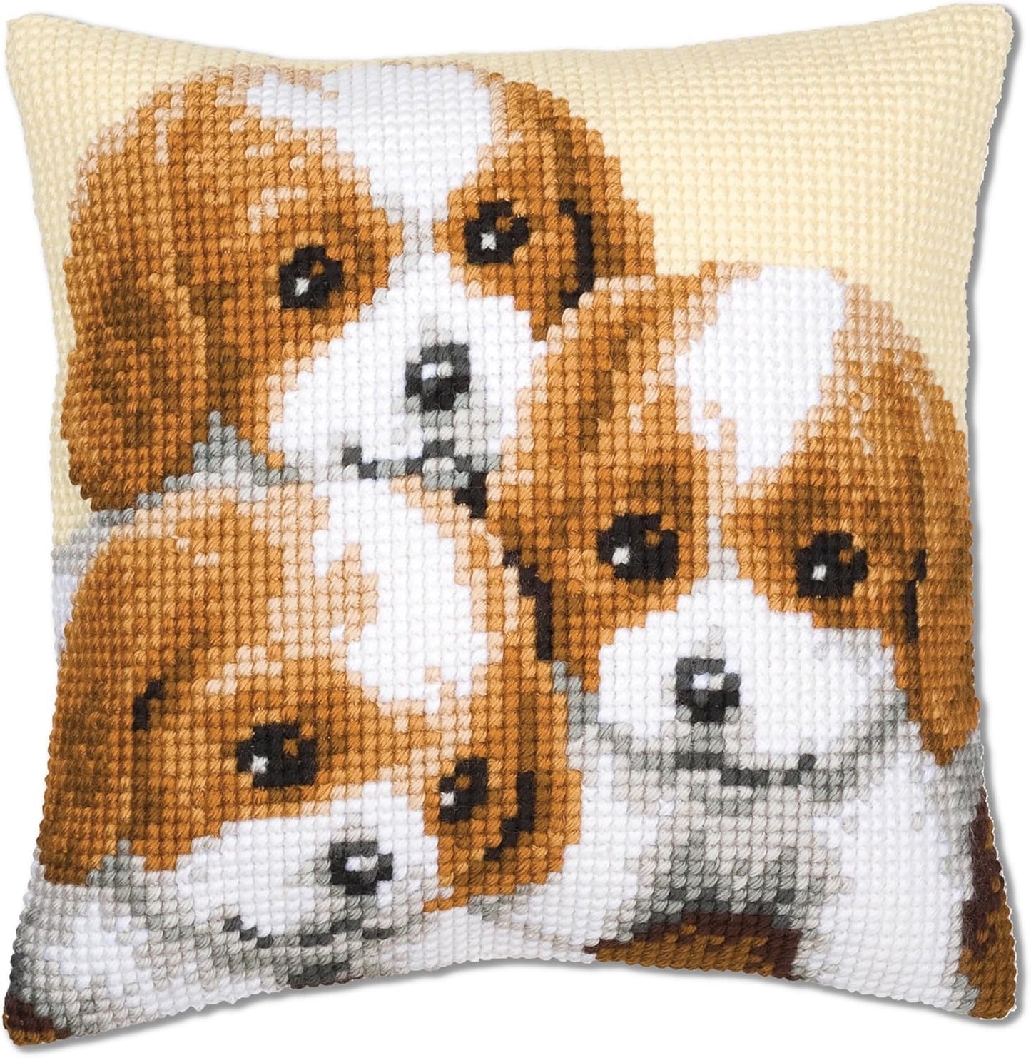 Vervaco Cross Stitch Cushion Puppies