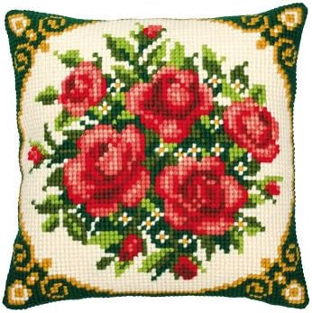 Vervaco - Cross Stitch Cushion Front Kit - Pale R