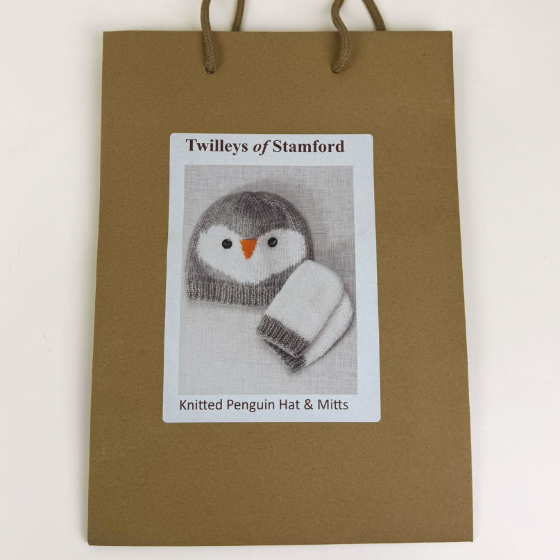 Twilleys - Knitting Kit - Penguin Hat & Mitts - Grey