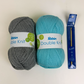 Twilleys - Crochet Kit - Baby Blanket - Blue