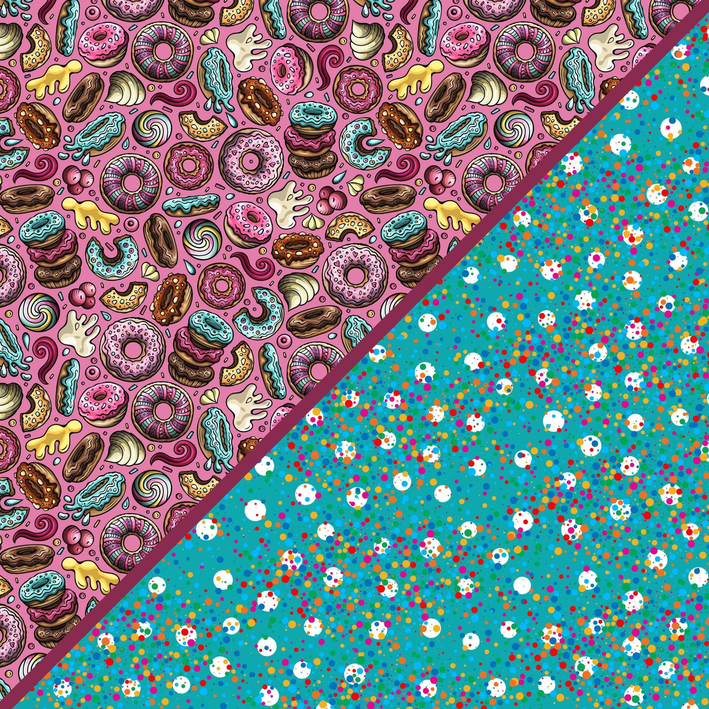 Digital Kit A4 Papers Doughnut Time - 12 designs