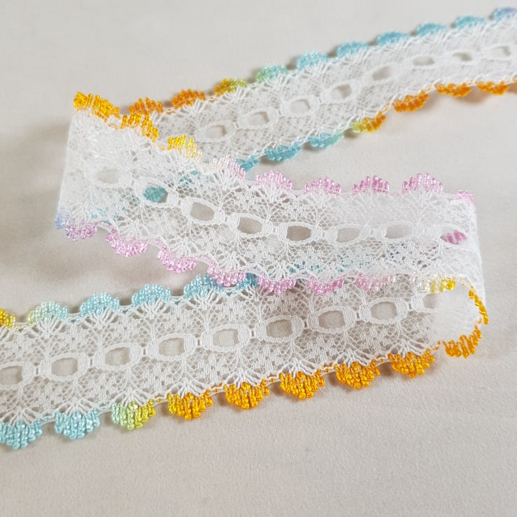 Knitting In Eyelet Lace 30mm Summer Mix 25 metre card