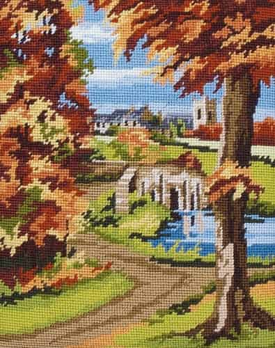 Anchor - Tapestry Kit - Autumn Scene - 13 Count - Size: 25 x