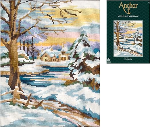 Anchor - Tapestry Kit - Winter Scene - 13 Count - Size: 25 x