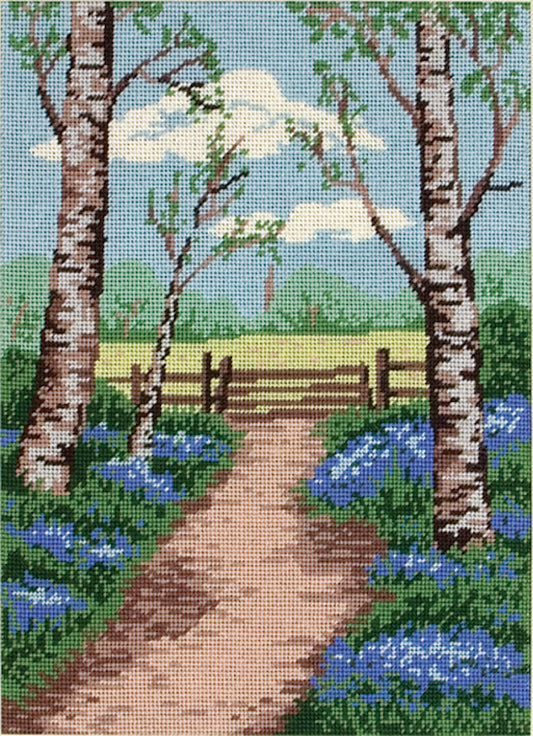 Tapestry Kit - Bluebell Walk - all materials included in the