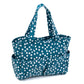 Hobby Gift Craft Bag Matt PVC Teal Spot