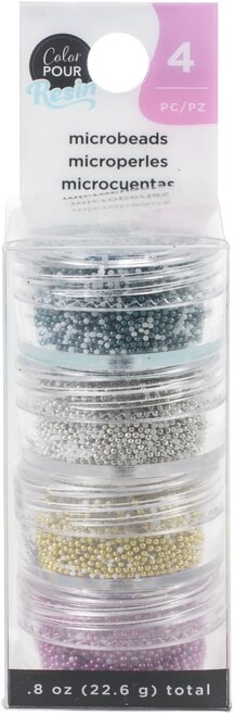 American Crafts Color Pour Resin - Microbeads (4 Piece)