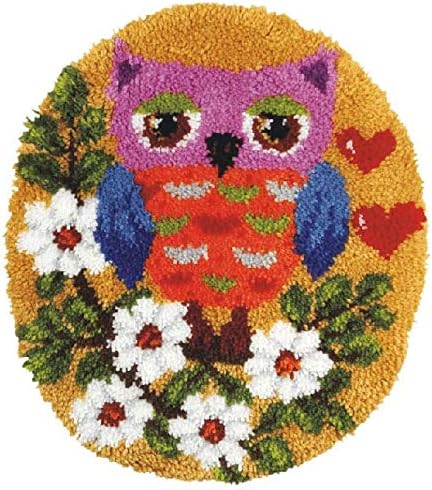 Orchidea - Latch Hook Rug Kit - Shaped - Owl