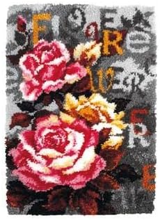 Orchidea - Latch Hook Rug Kit - Roses