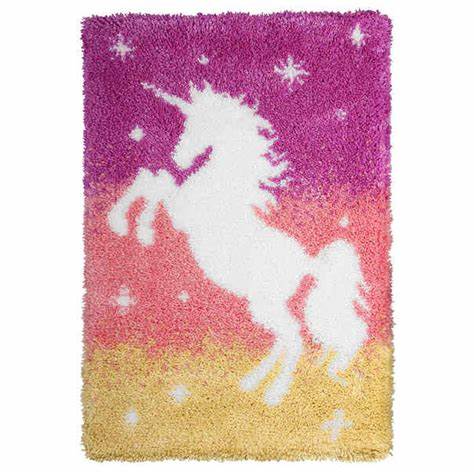 Orchidea - Latch Hook Rug Kit - Unicorn – DRKCrafts