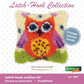 Orchidea - Latch Hook Cushion Front Kit - Small - Orange Owl