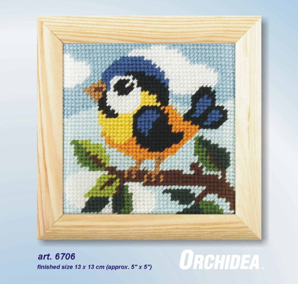 Orchidea Needlepoint Kit / My First Embroidery: Mini - Birdie