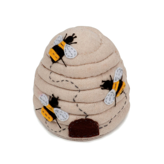 Hobby Gift Pin Cushion Applique Bee Hive