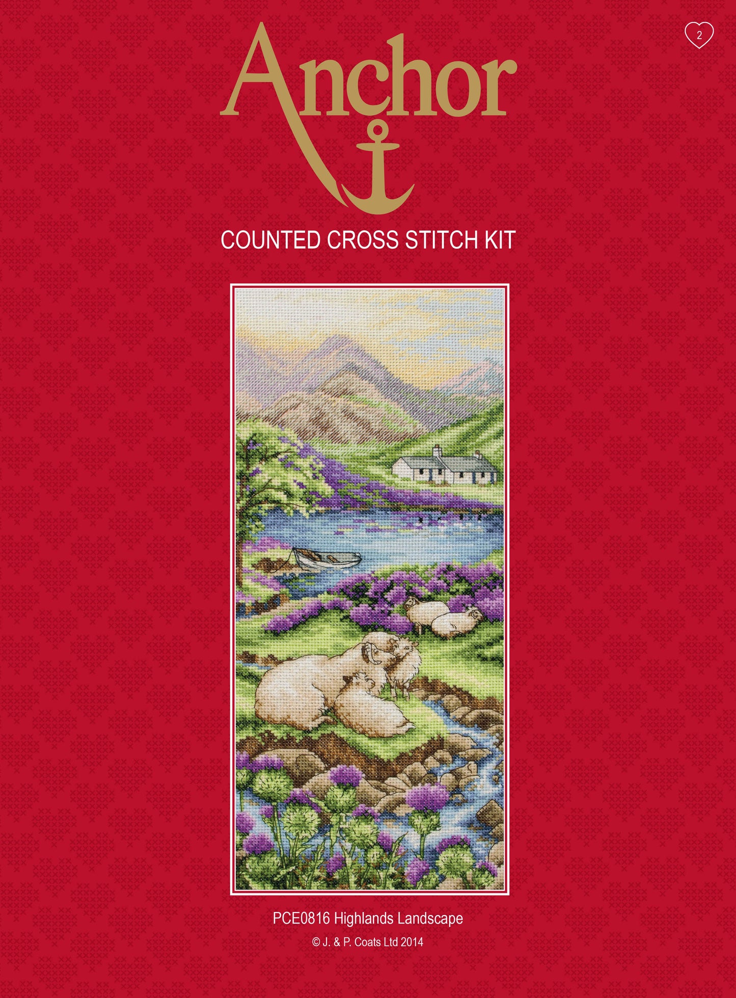 Anchor Counted Cross Stitch Kit Highlands Landscape